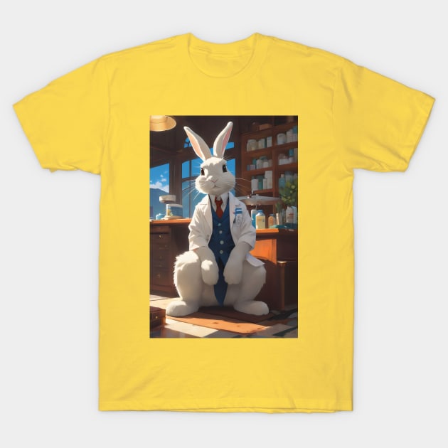 Doctor bunny in his clinic T-Shirt by Spaceboyishere